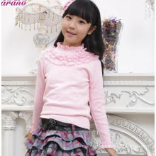 korea baby girl sweater design sweater knitting wool for baby High collar sweater designs for baby girls